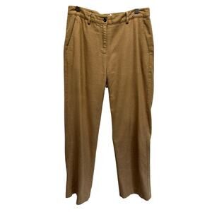 Vintage LL Bean Soft Flannel Women Trousers 6 Reg Lined Classic Fit Straight